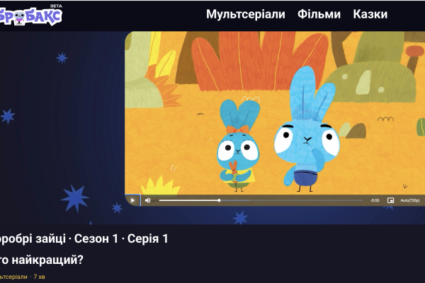 Безкоштовні мультики українською для дітей
