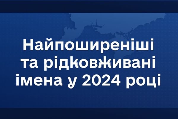 Рідкісні та популярні дитячі імена по областях України у 2024 році (Мінюст)