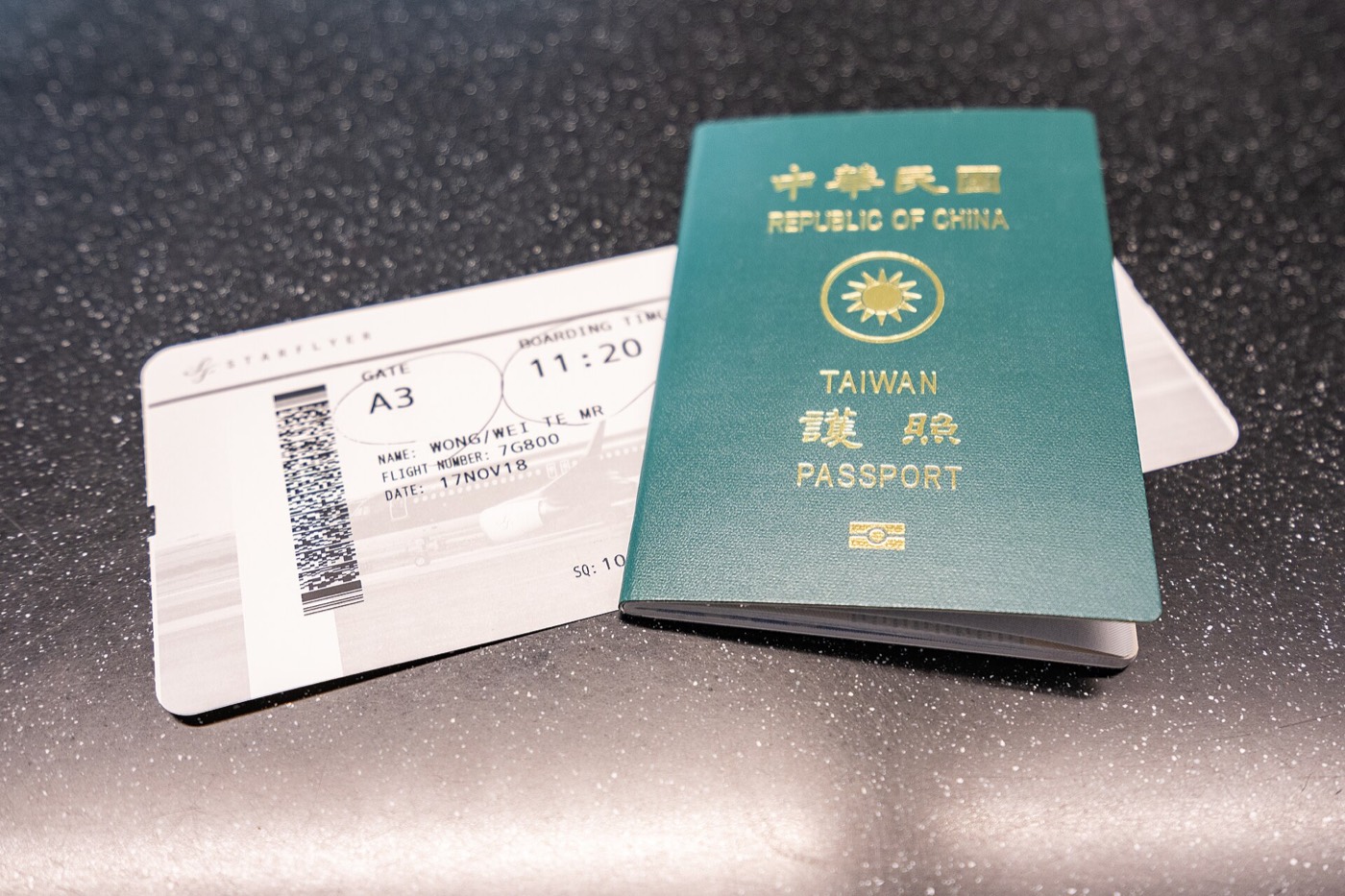 Passport and boarding pass — official name transliteration for travel documents